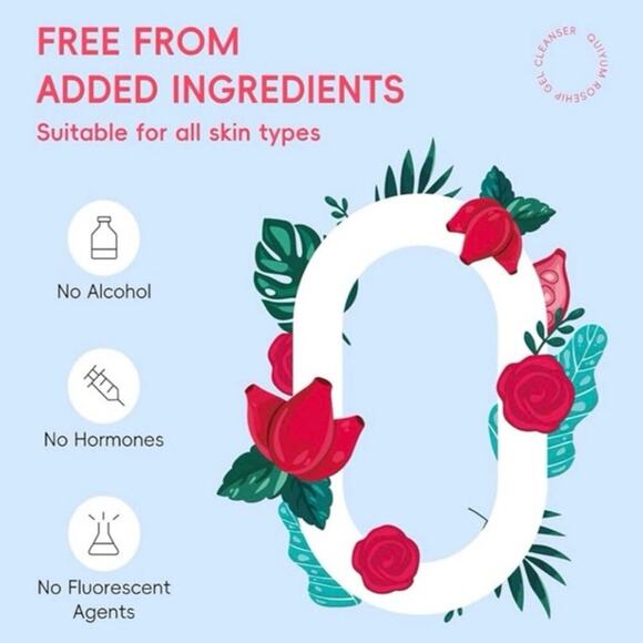 Quiyum Rosa Mosqueta 5pc Skincare Set Rosehip + Vitamin E Kit NEW/NIB - Picture 9 of 10